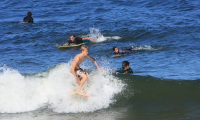 Brandon catching a wave!