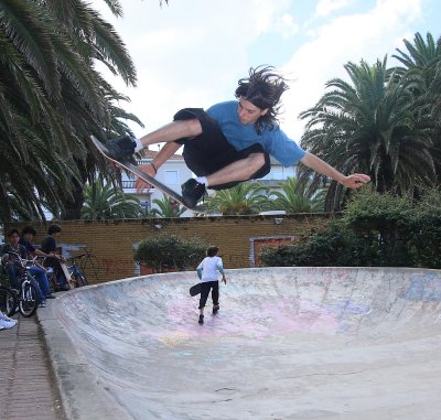 Skateboarding in Punta del Este, Uruguay