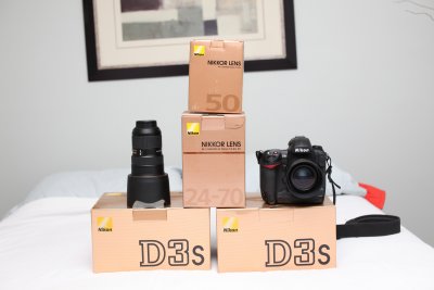 D3s + Lenses For Sale