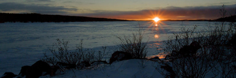 Winter Sunset on Windsor Lake