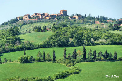 Orcia valley hill town