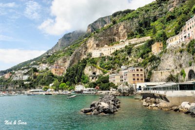 the coast at  Amalfi