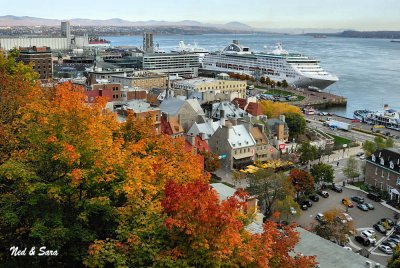 overview of Quebec harbor