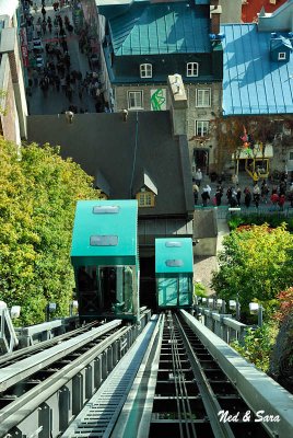 the funicular - Quebec City