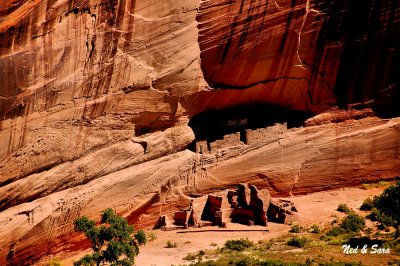 cliff dwelling  ruins - Canyon de Chelly