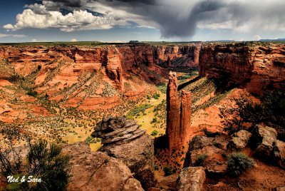 approaching shower - Spider Rock