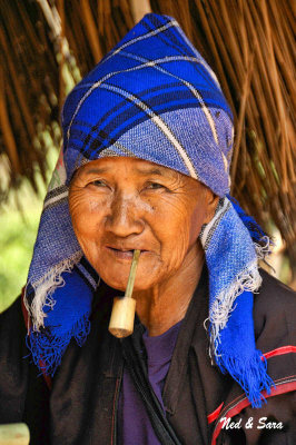 old woman with pipe