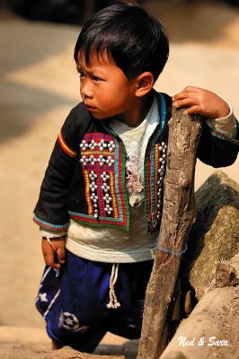 boy in traditional jacket