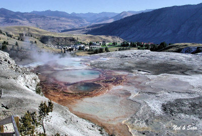Yellowstone hot  springs