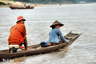 boat traffic on the Mekong