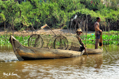 fishing boat - Tonle Sap inlet