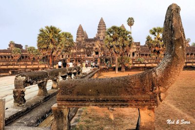 along the entry  walk - Angkor Wat