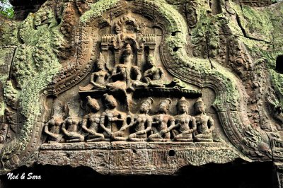 carvings at Ta  Phrom