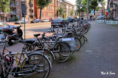 judging by the  bicycles, this must be Amsterdam