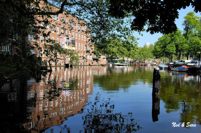 along the Amsterdam canals