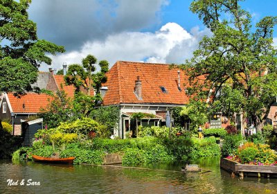 Edam - a  picturesque town on a picture perfect day