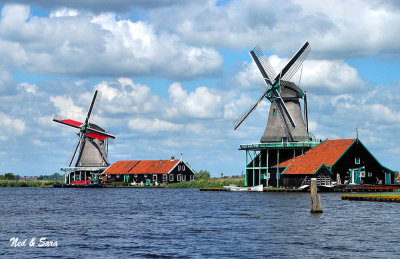 windmills of the  Zaanse Schans