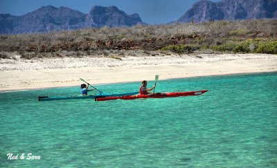 kayaking around  the islands