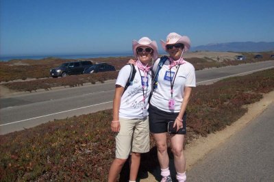 Jess and mom along the Great Highway