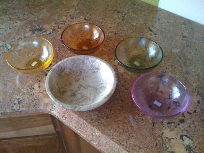 Trying out different bowl colors