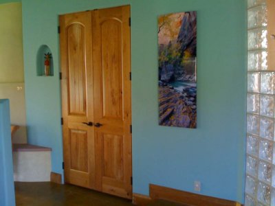 David West's art is perfect for this room