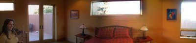 Panoramic view of our guest room
