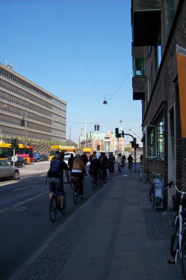 The infamous bicycle lane (Cyn almost got run over many times)