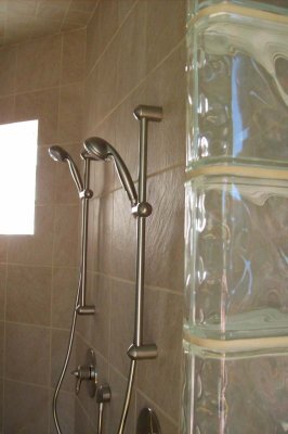 His and hers shower