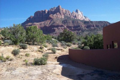 View towards Kinesava from our backyard rocks