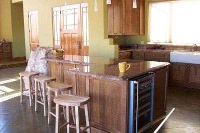 The kitchen island