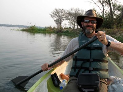 Peaceful canoe ride on the Zambezi