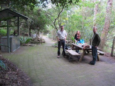 At the picnic area, Minnamura Rainforest