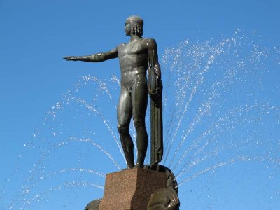 A fountain in Hyde Park, Sydney