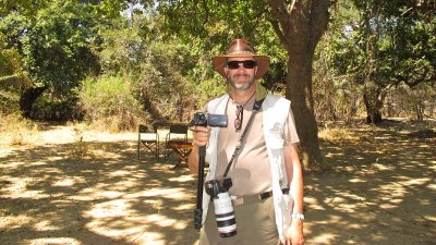 Jim in bush camp