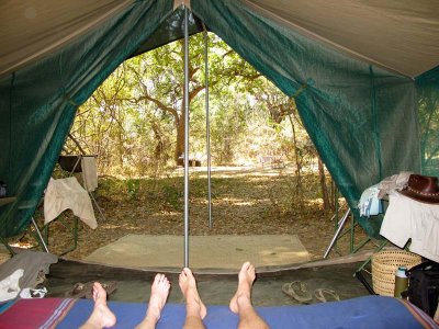 The view during siesta at bush camp