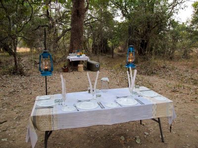 Dinner time at bush camp