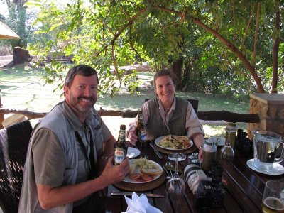 Lunch at Mfuwe Lodge, on transfer to Chindeni