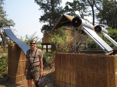 Solar panels at Chamilandu