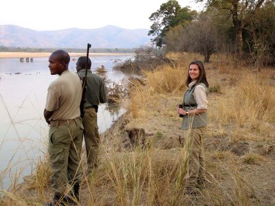 Enjoying sundowners, Chamilandu