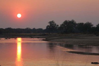 Sunset on the Luangwa River