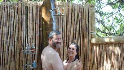 Our shower at Kuyenda
