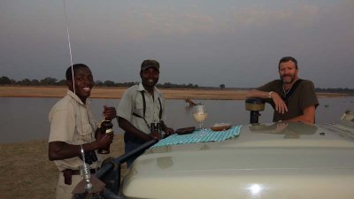 Sundowners at Nkwali