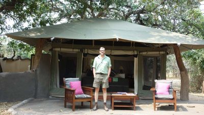 Our safari tent at Tena Tena