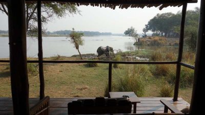 View to Zambezi from bed