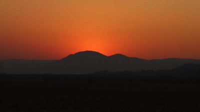 Sunset on the Jeki plain