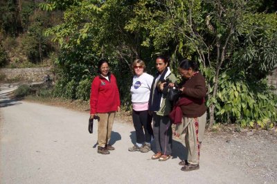 The ladies set out for birding