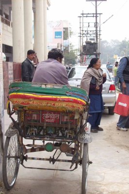 Rickshaw awaiting customer