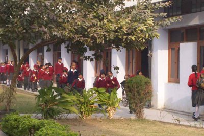 Back at the ashram, school begins