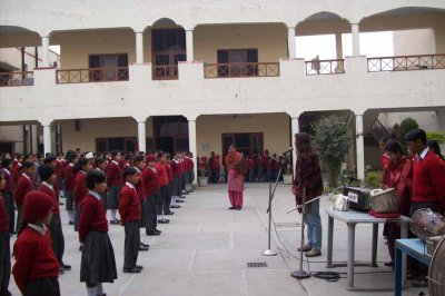 Cyn addresses the students