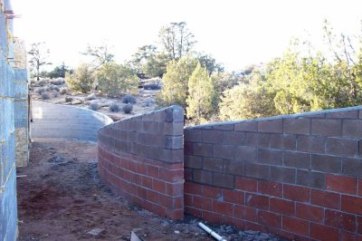 The way the wall sections overlap